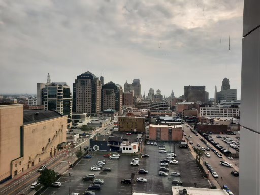 A high level view of the Buffalo skyline