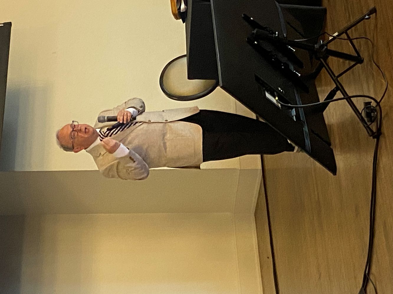 James McDonald gives his speech during the ACE Annual Meeting
