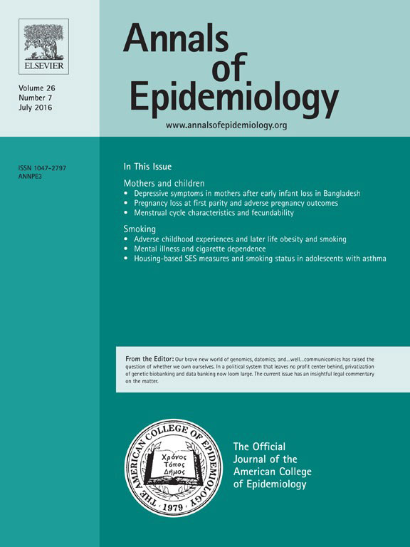 Annals of Epidemiology Journal cover image